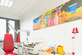 Behandlungszimmer der HNO-Praxis Dr. Bettina Stiegemann